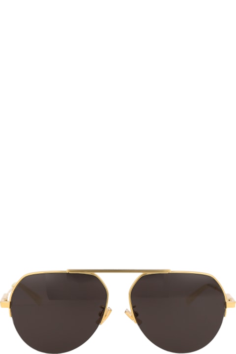 Bottega Veneta Eyewear Bv1150s Sunglasses - Black Black Grey