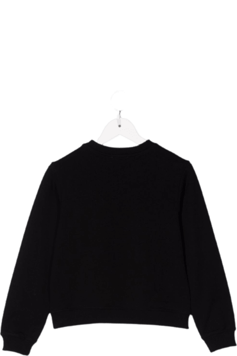 Moschino Black Cotton Sweatshirt With Teddy Bear Print - Black