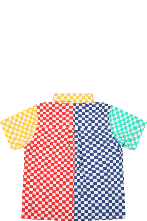 Stella McCartney Kids Multicolor Shirt For Babykids With Patch Logo - Multicolor