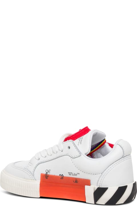 Off-White White Low Vulcanized Leather Sneakers - White