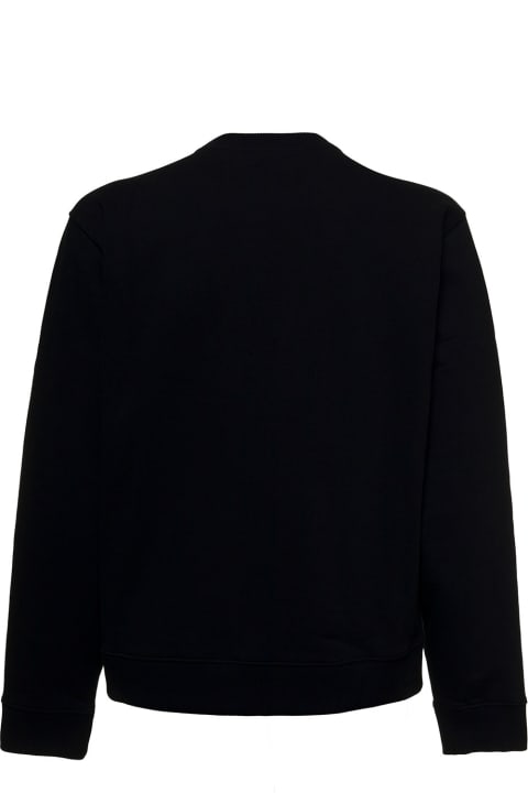 Kenzo Black Cotton Sweatshirt With Tiger Print - Gris clair