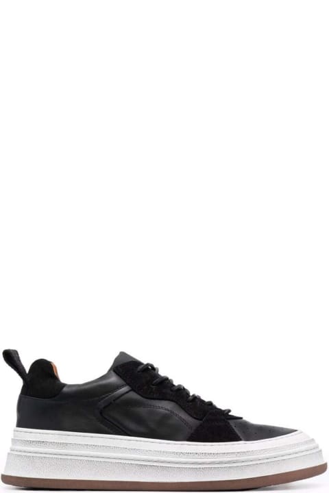 Buttero Black Leather Sneakers - Nero