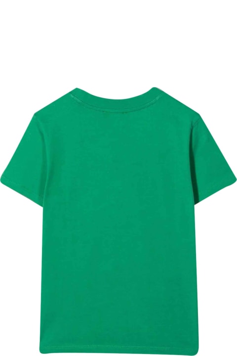 Green T-shirt With White Print