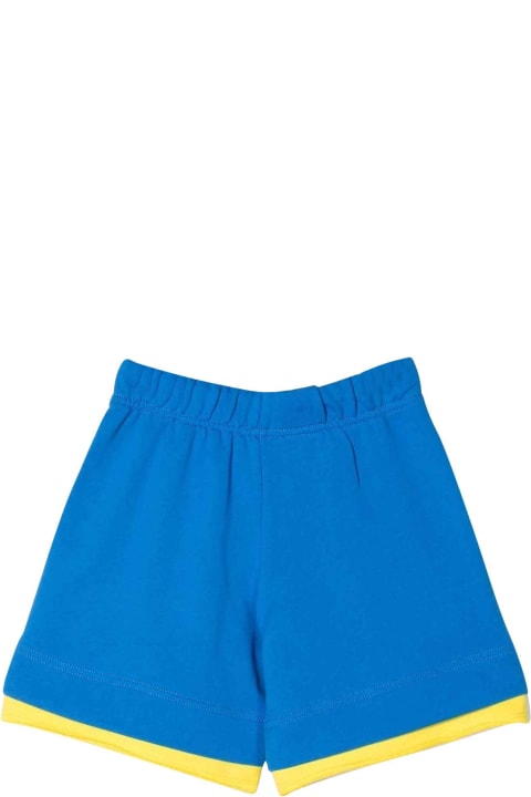 Blue Shorts With Yellow Details And Logo N21