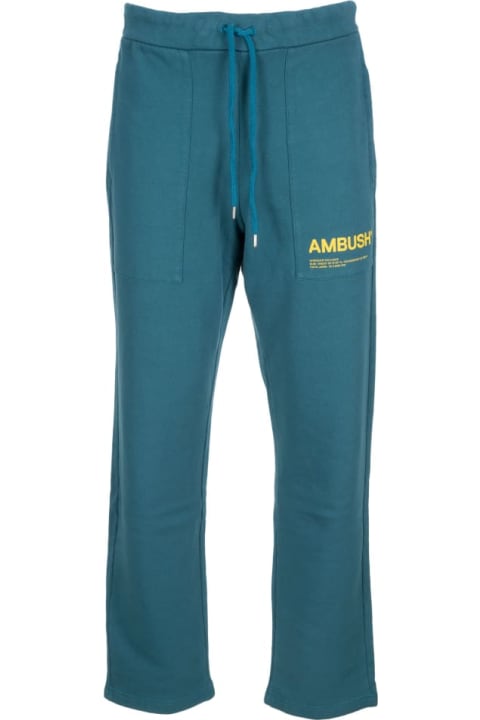 AMBUSH Fleece Workshop Pants - Black off white