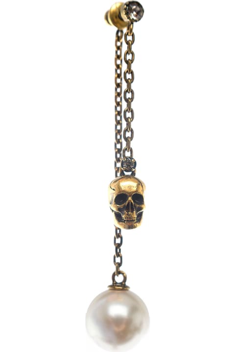 Pedenti Earrings With Skull Chain