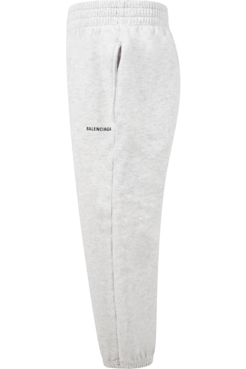 Grey Sweatpant For Kids With Logo