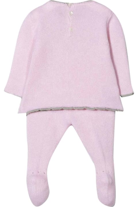 La stupenderia Pink Baby Girl Jumpsuit - Grigio
