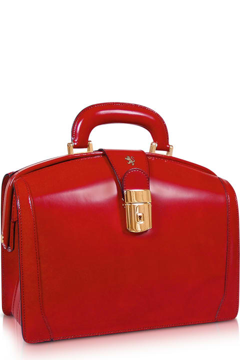 Ladies Polished Italian Leather Briefcase