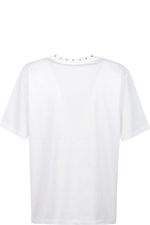 Victoria Beckham Logo Rib T-shirt - Vanilla