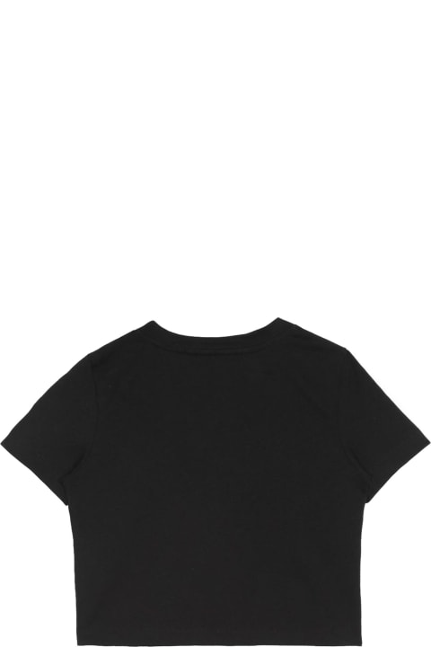 Balmain Black Cotton T-shirt - Bianco