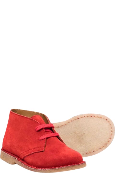 Kids Red Ankle Boots
