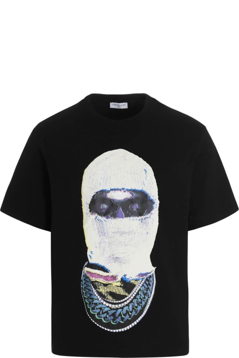 ih nom uh nit 'mask21' T-shirt - Black