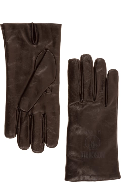 Moschino Double Question Mark Gloves