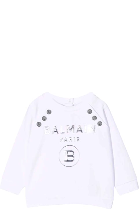 Balmain Unisex White Sweatshirt - White