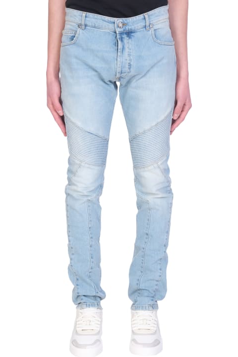 Jeans In Cyan Denim