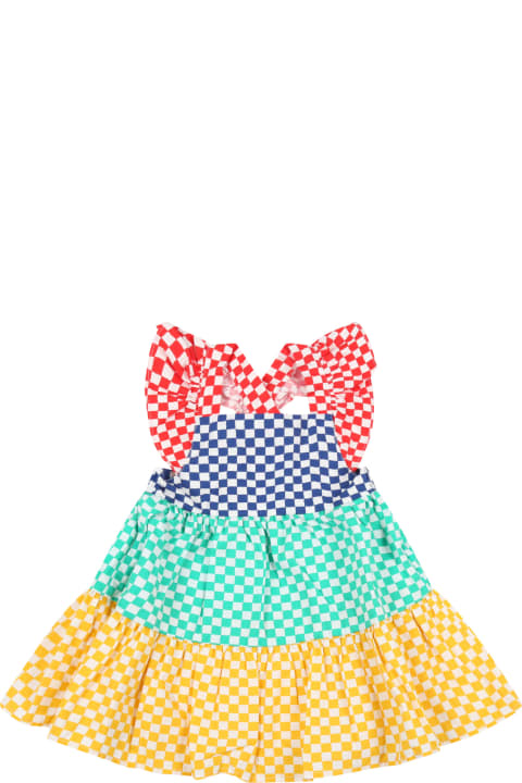 Stella McCartney Kids Multicolor Dress For Baby Girl - Fuchsia