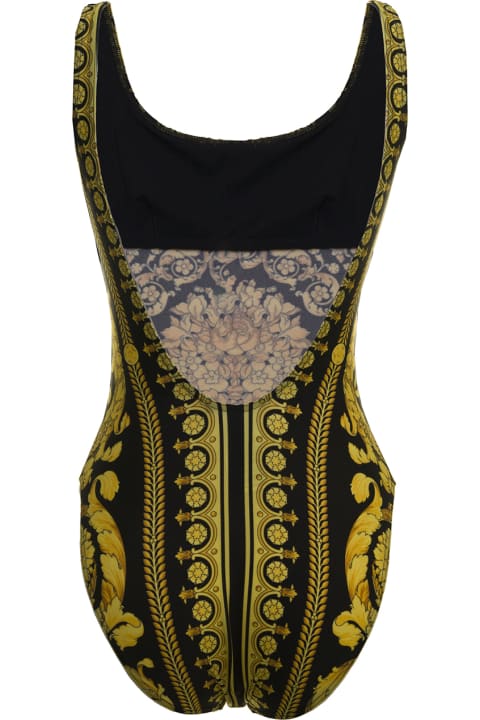 Versace Woman's Baroque Printed Lycra One Piece Swimsuit