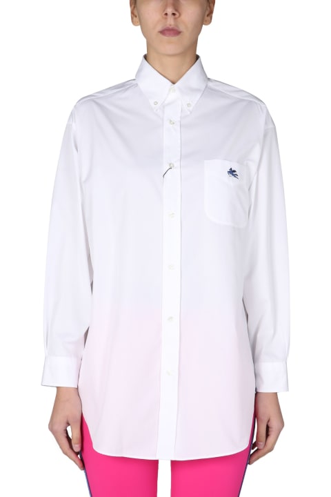 Etro Shirt With Embroidered Logo - Black