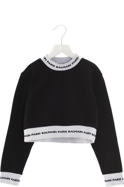 Balmain Sweater - Nero-fucsia