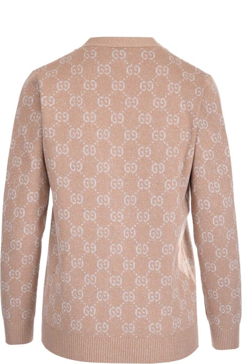 Lamé Gg Jacquard Cardigan