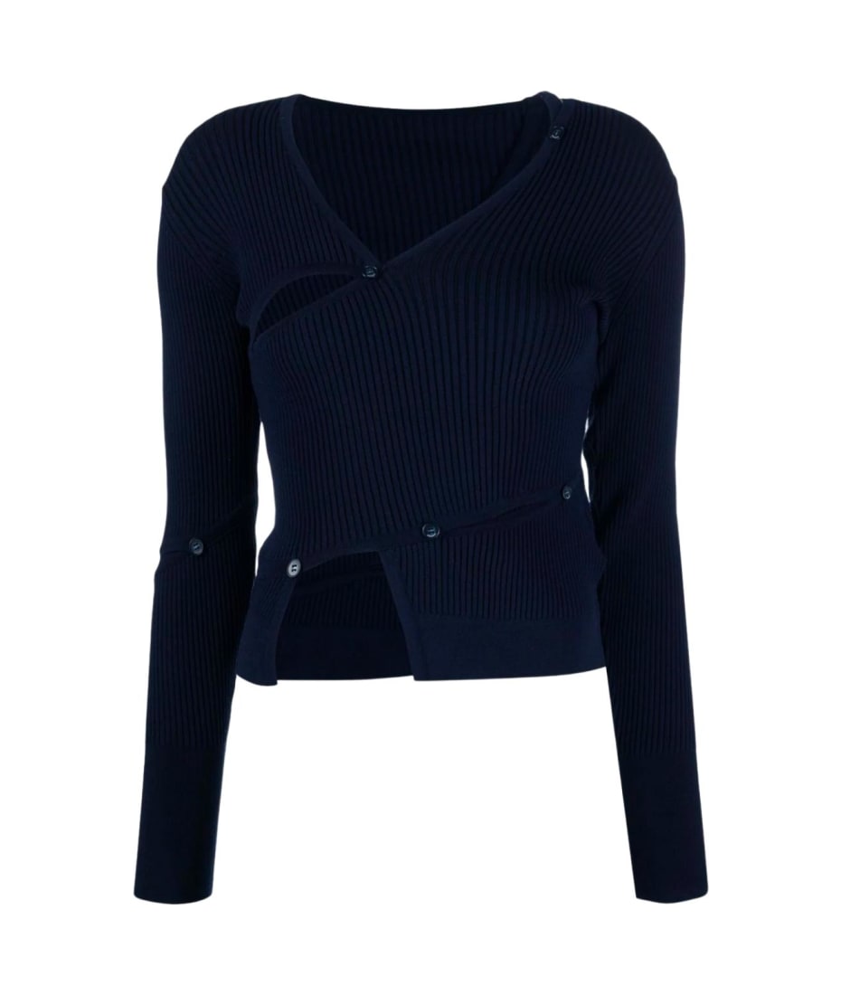jacquemus cardigan tordu