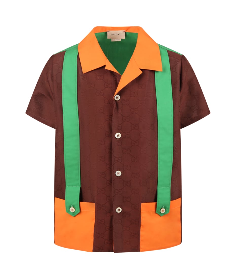 gucci multi color shirt