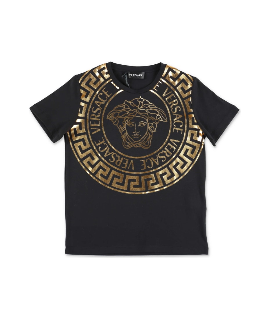 T shirt versace nera Clearance