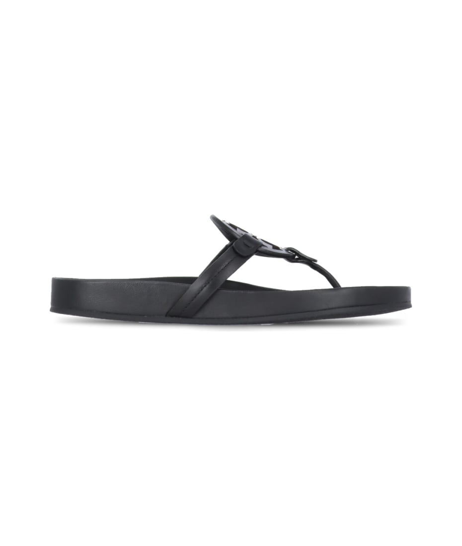 tory burch black miller sandals sale