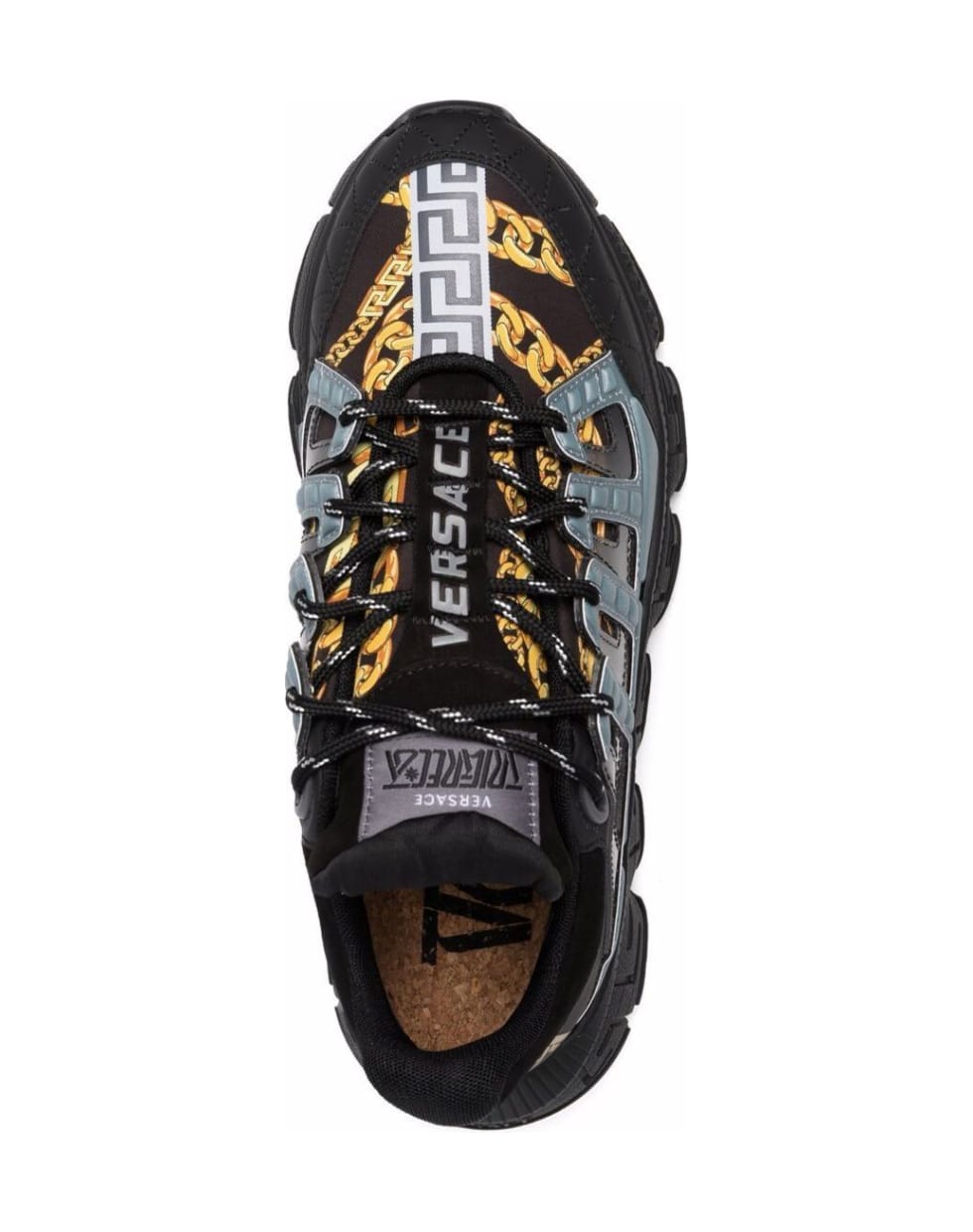 Versace Sneaker Mix Tessuti+nabuck+st.chain | italist
