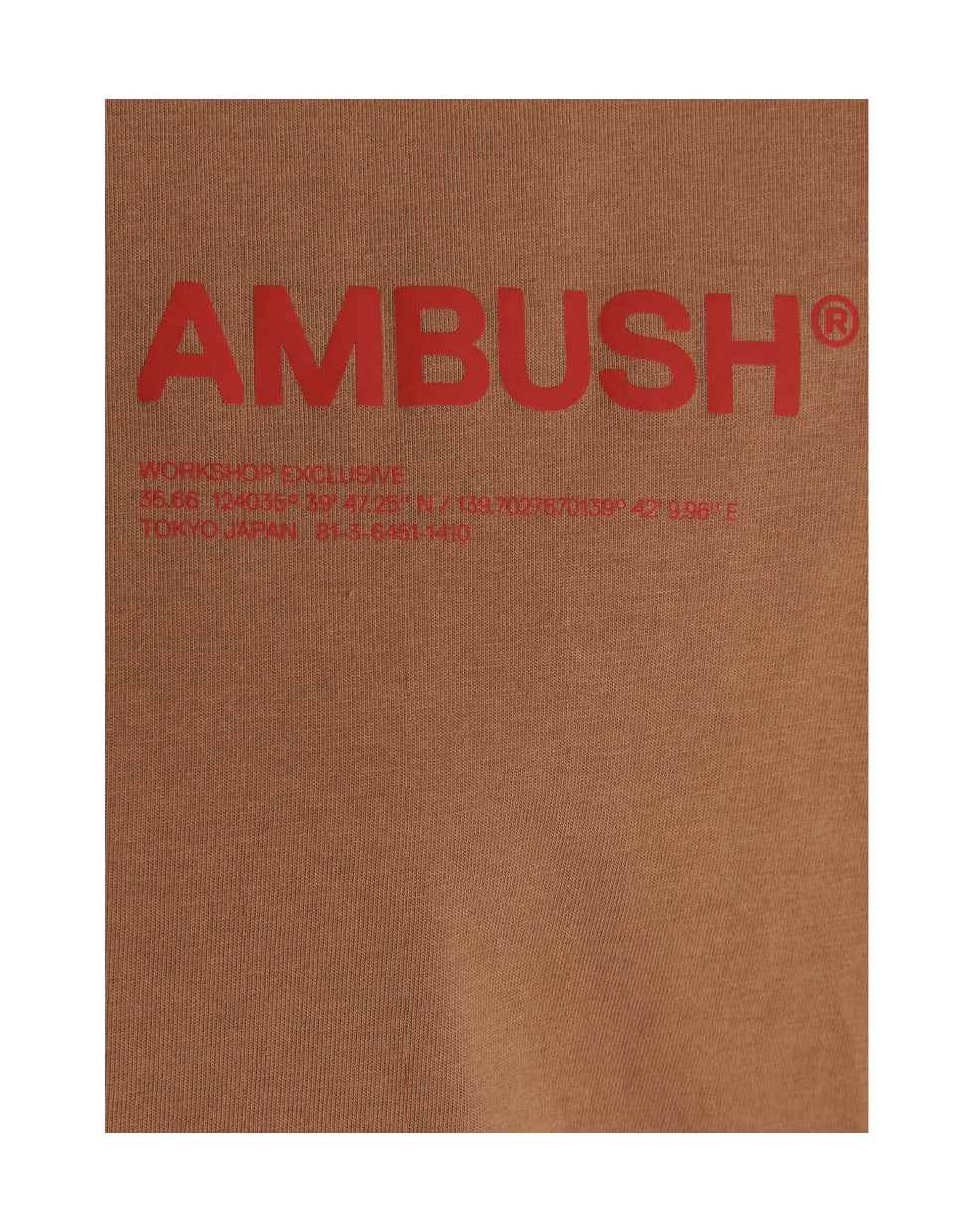 AMBUSH Logo 'workshop' T-shirt - Beige