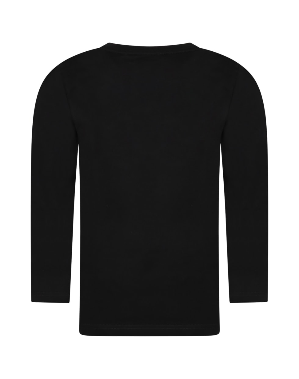 Givenchy Black T-shirt For Kids With White Logo - B Nero