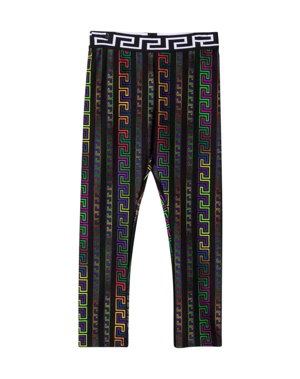 Versace Young Multicolored Girl's Leggings - Multicolore