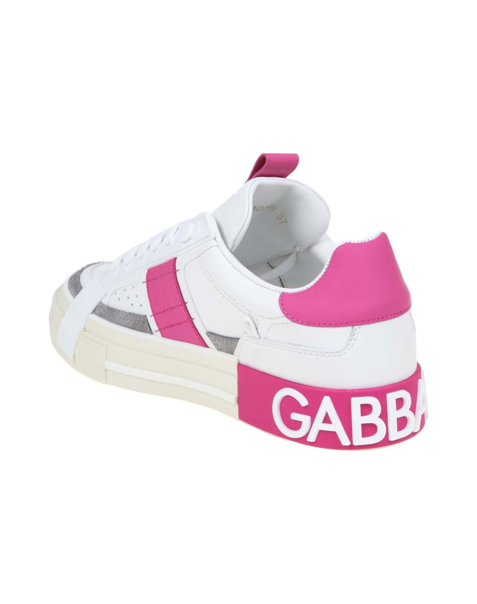 Dolce & Gabbana Custom 2.zero Sneakers In White Leather