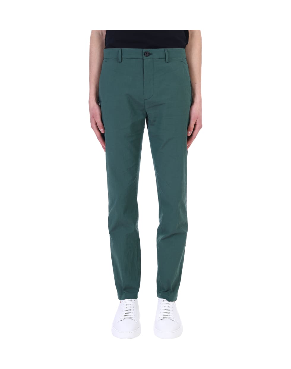 Department Five Pants In Green Cotton - green