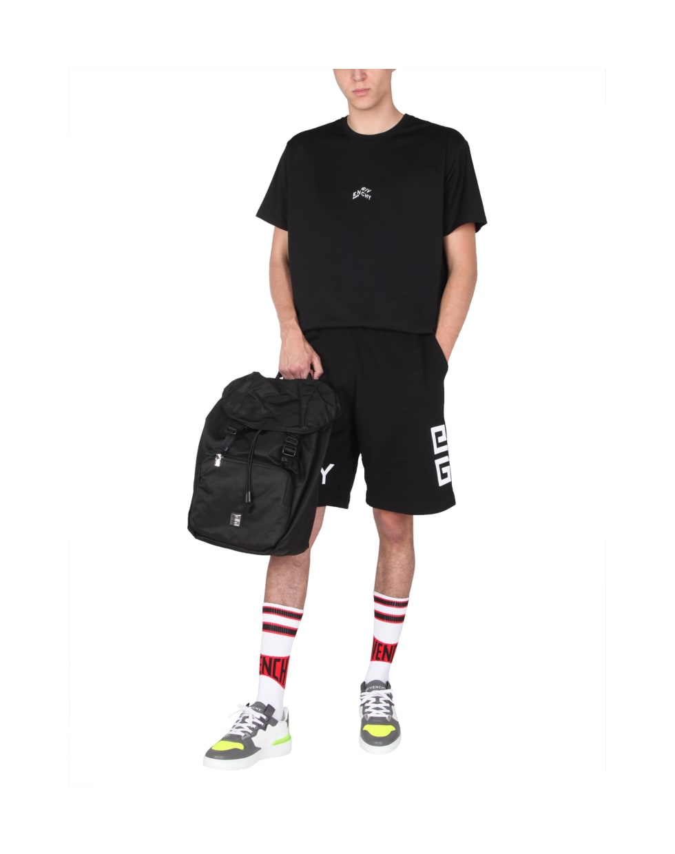 Givenchy Bermuda With Logo - Black