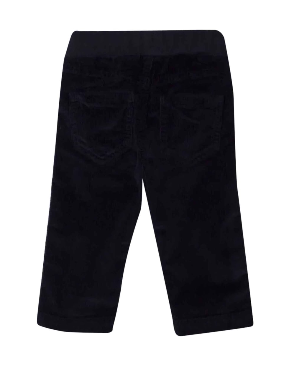 Il Gufo Ribbed Trousers With Drawstring - Blu