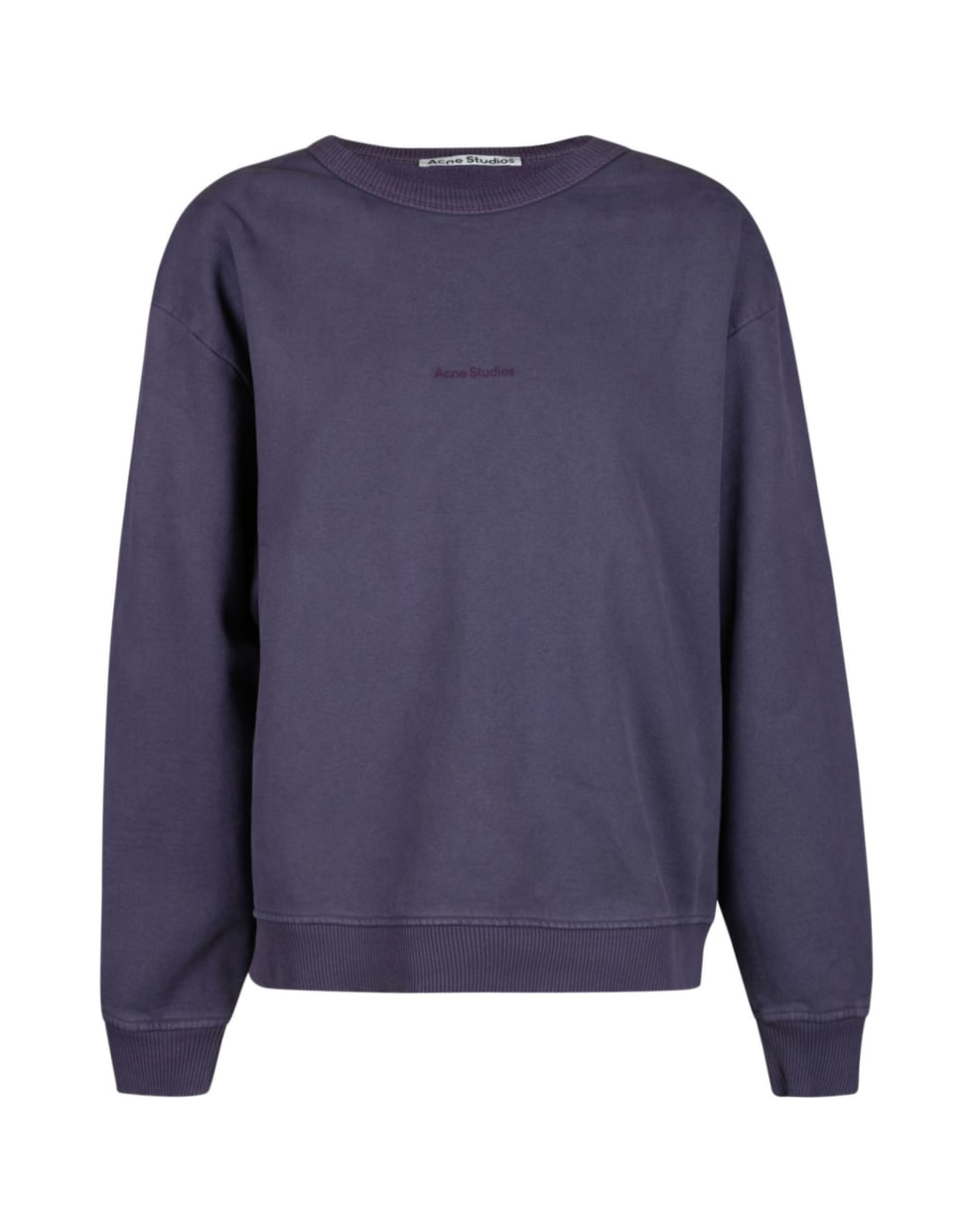 Acne Studios Chest Logo Plain Sweatshirt - Purple