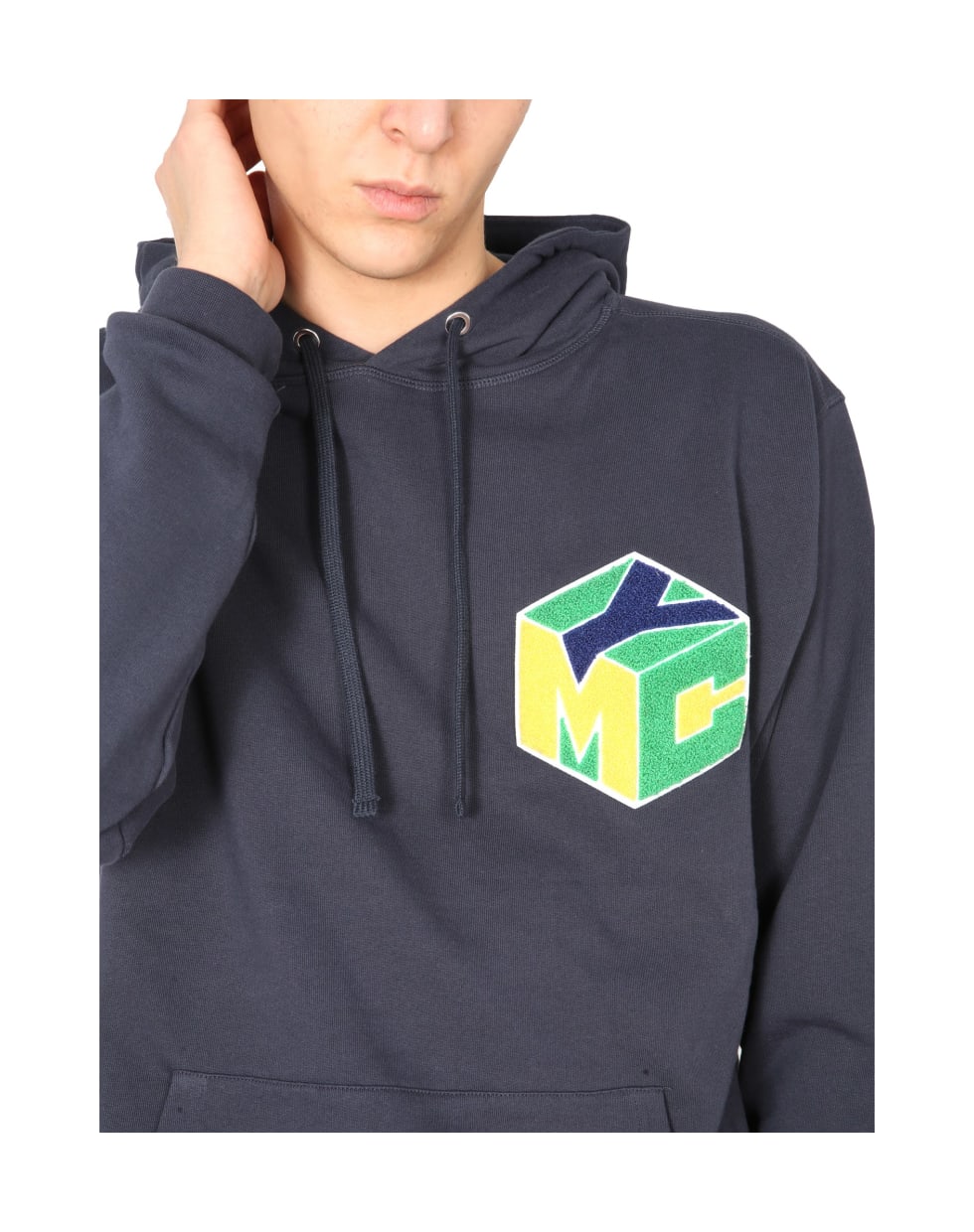 YMC Trugoy Hooded Sweatshirt - BLU