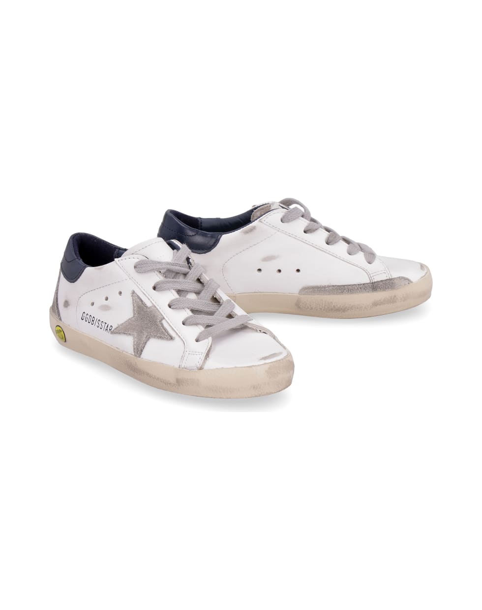 Golden Goose Superstar Leather Sneakers - Bianco e Blu