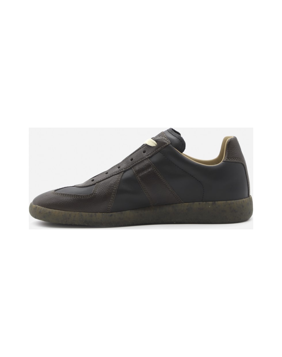 Maison Margiela Two-tone Replica Leather Sneakers - Nero