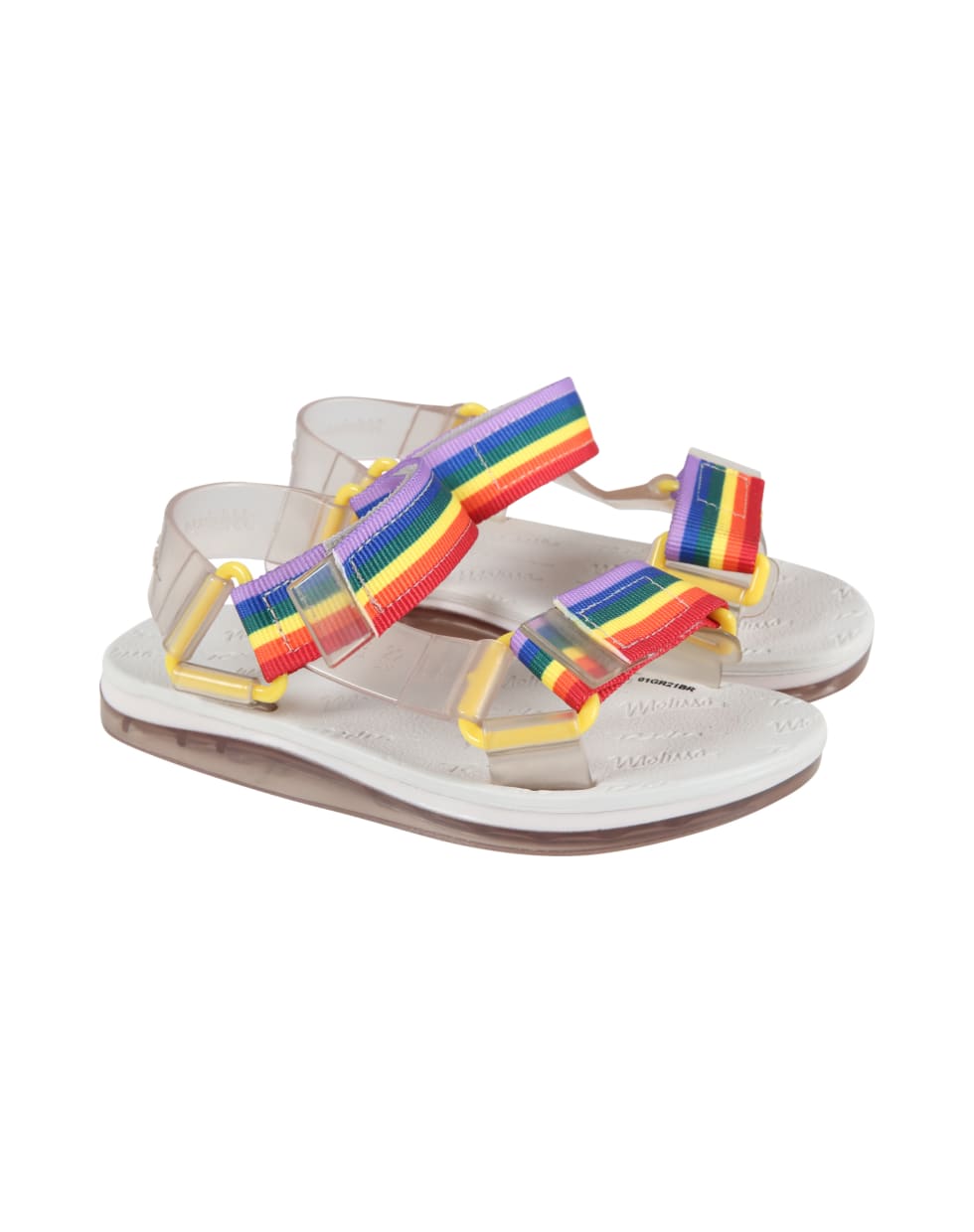 Melissa Transparent Sandals For Kids With Logo - Multicolor
