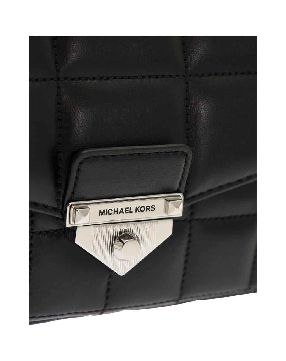 Michael Kors Soho - Large Quilted Leather Shoulder Bag - Black
