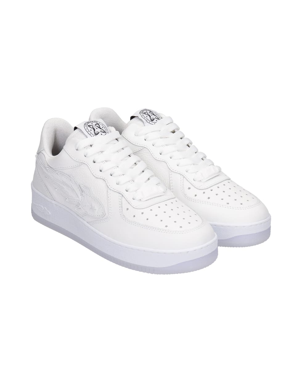Enterprise Japan Sneakers In White Leather - white