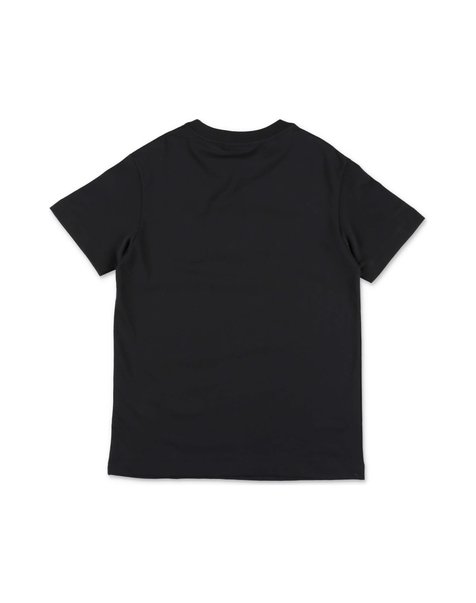Fendi T-shirt Nera In Jersey Di Cotone - Nero