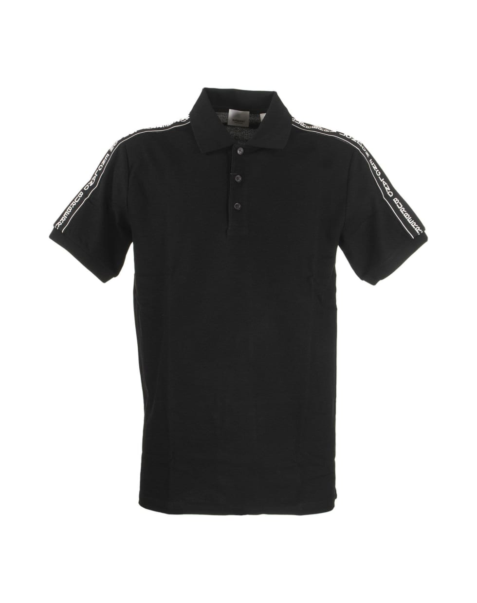 burberry logo tape polo shirt