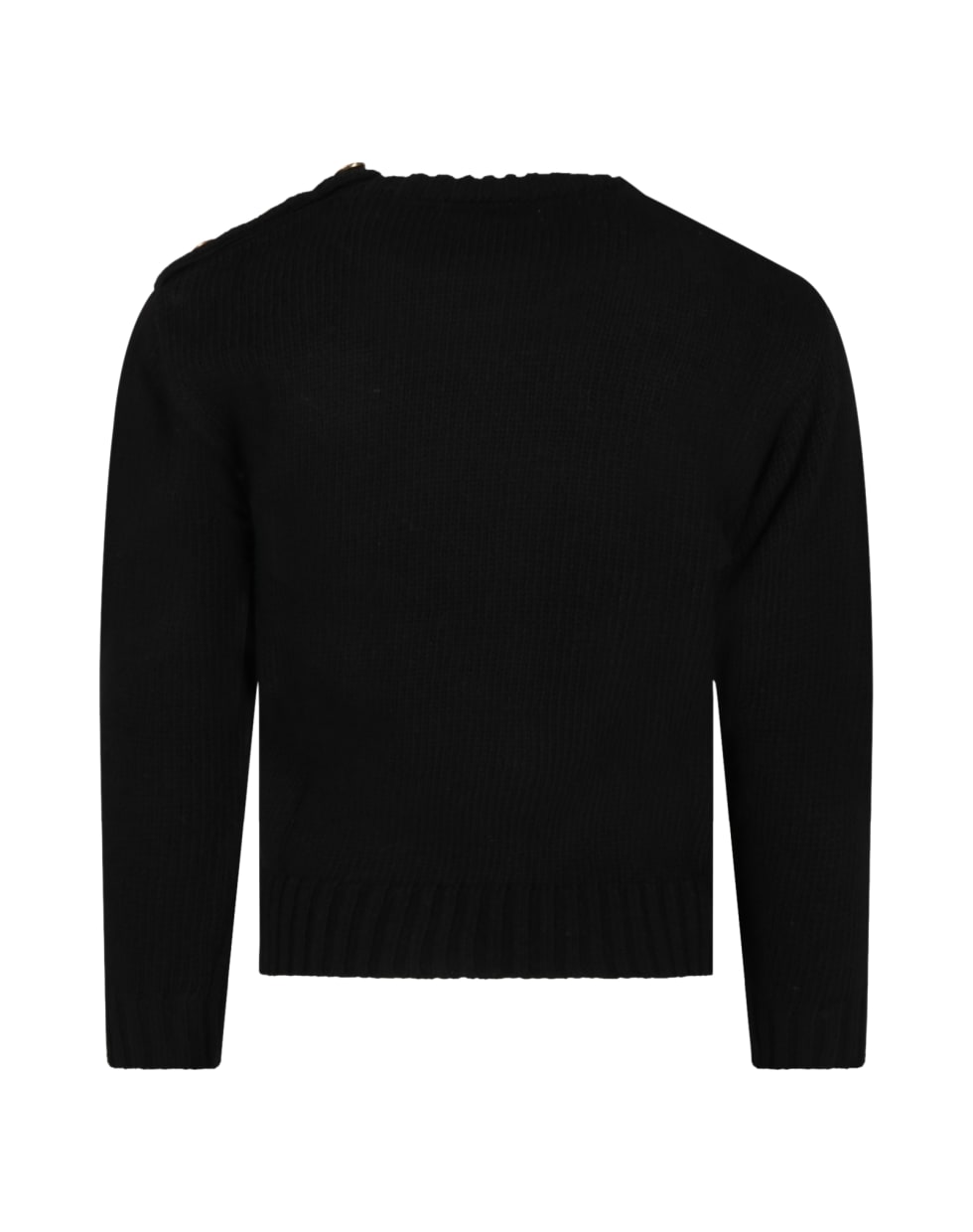 Philosophy di Lorenzo Serafini Kids Black Sweater For Girl With Logo