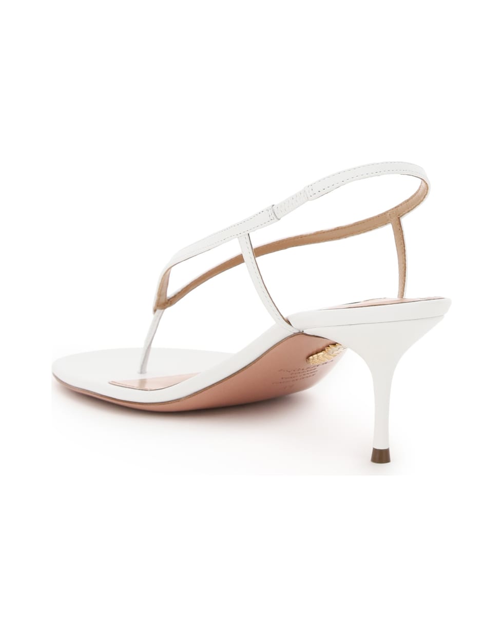 Aquazzura Divina Thong Sandals - WHITE (White)