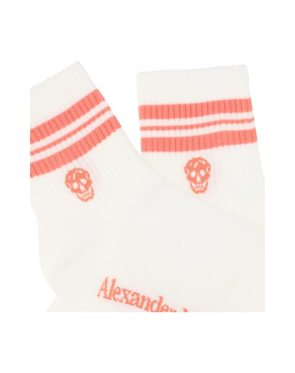 Alexander McQueen Alexander Mc Queen Socks - White/coral