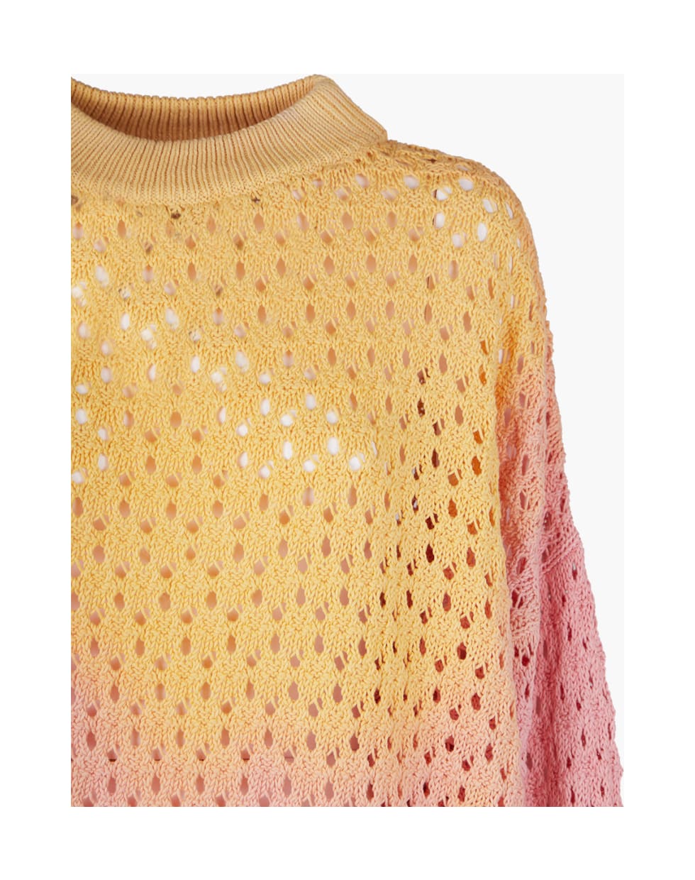 The Attico Crochet Tie-dye Sweater - 349 PINK YELLOW PURPLE